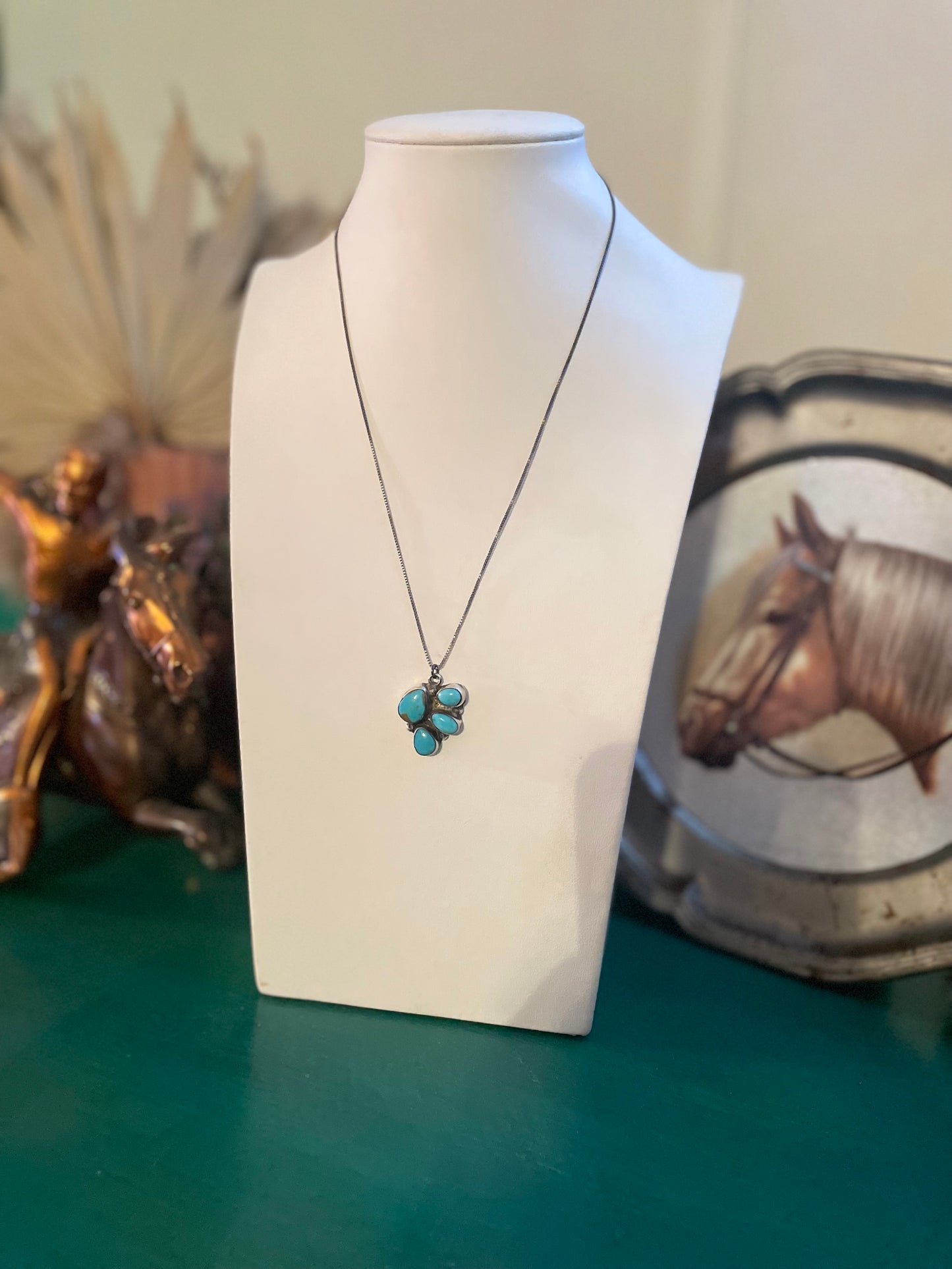 Kingman Half Cluster Necklace