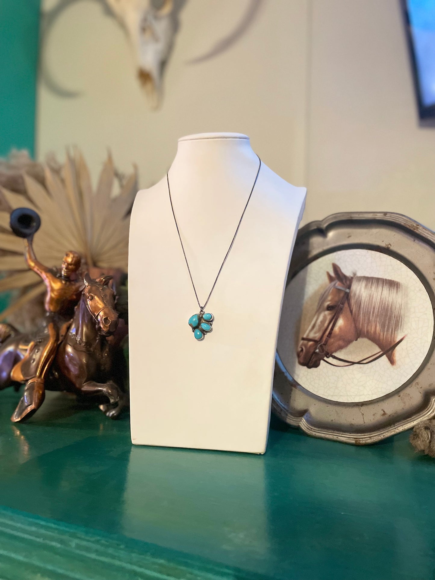 Kingman Half Cluster Necklace