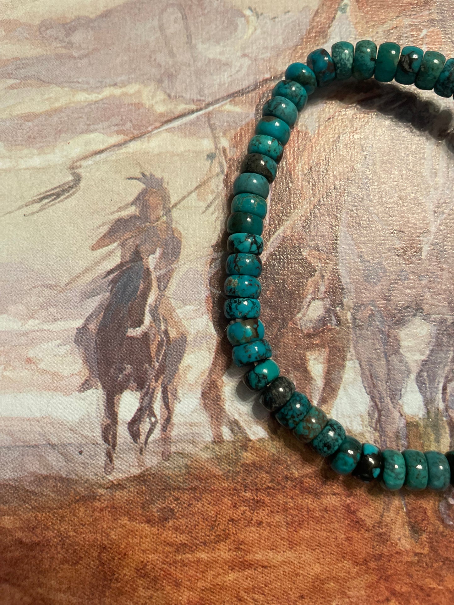 Tibetan Turquoise Stretchy Bracelet