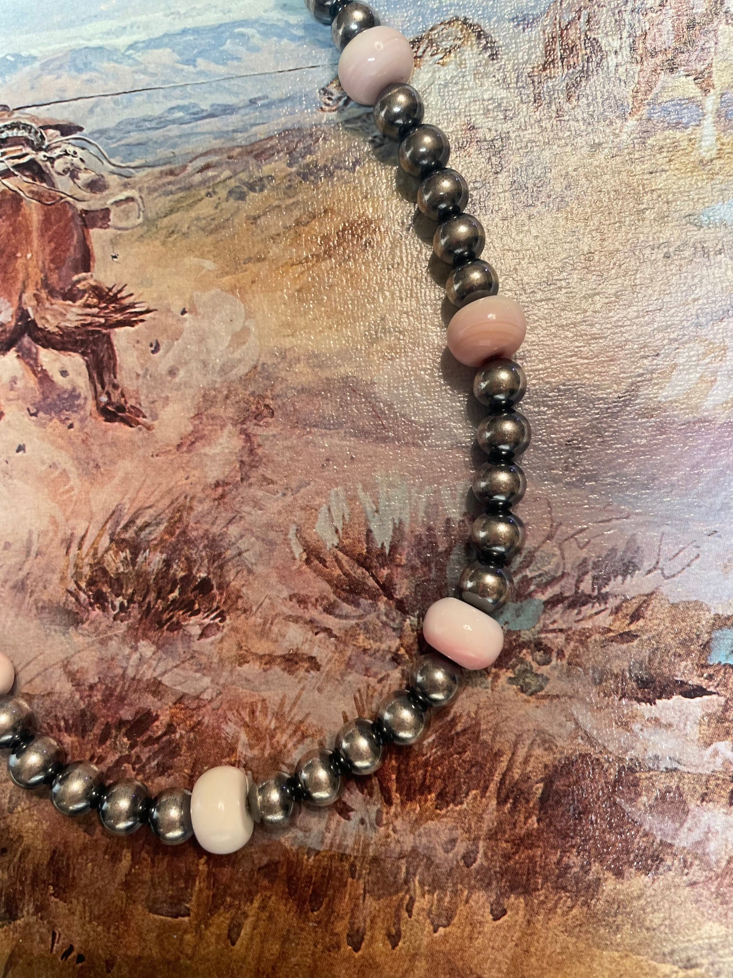 Pink Conch 8mm Sterling Pearls