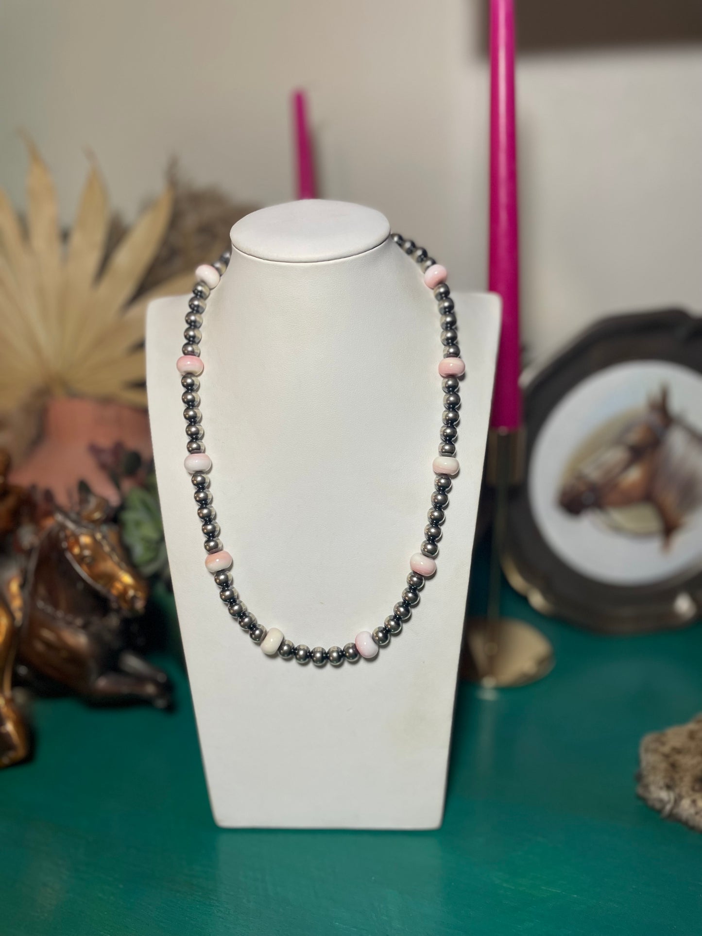 Pink Conch 8mm Sterling Pearls