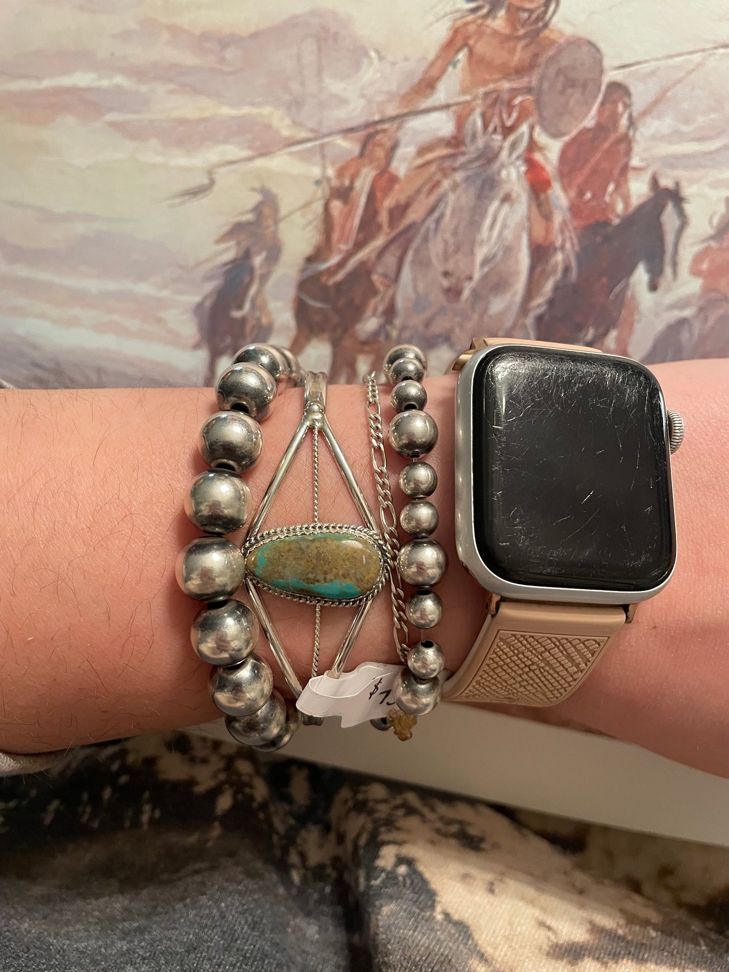 Kingman Esther White Cuff