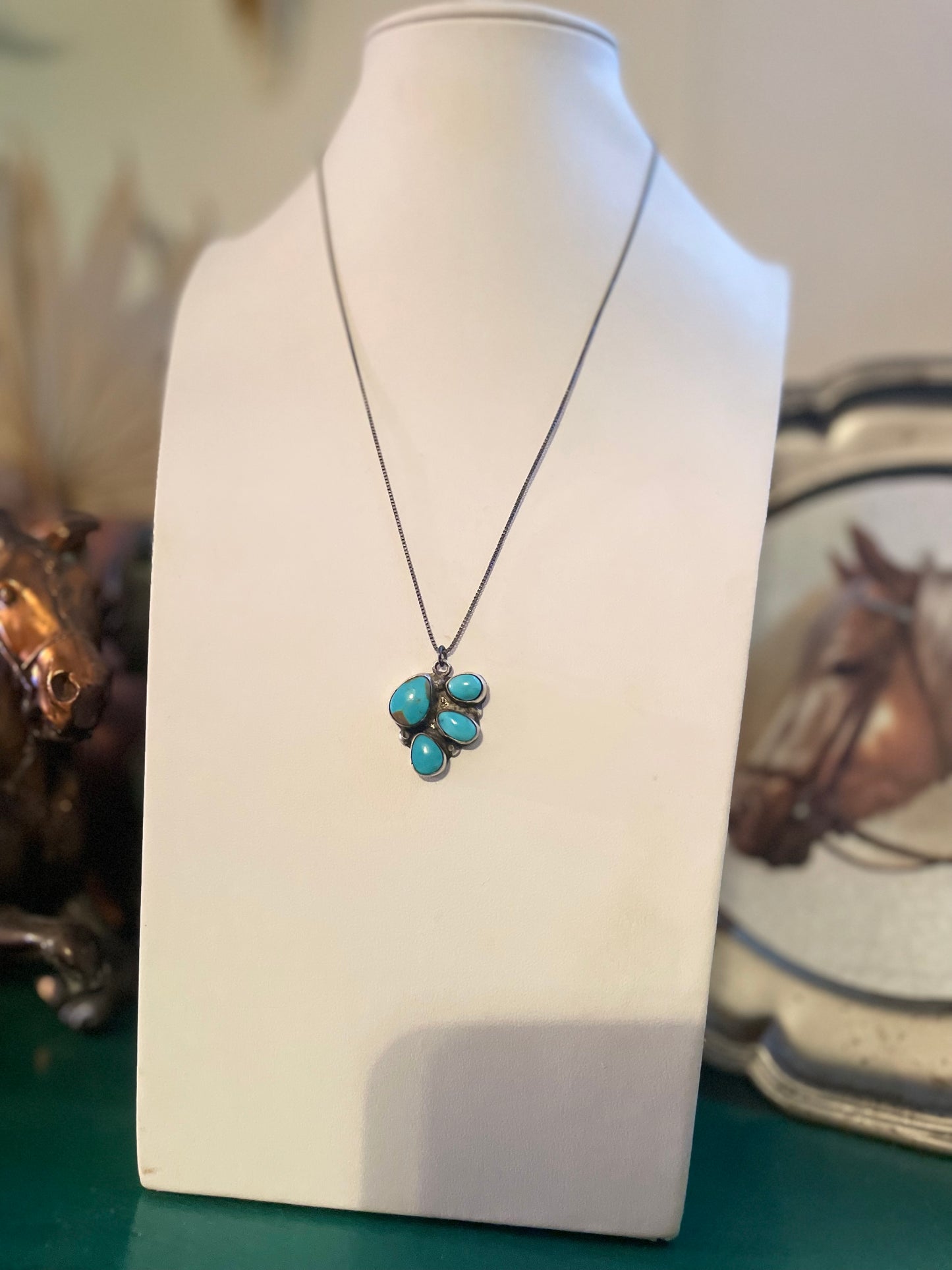 Kingman Half Cluster Necklace