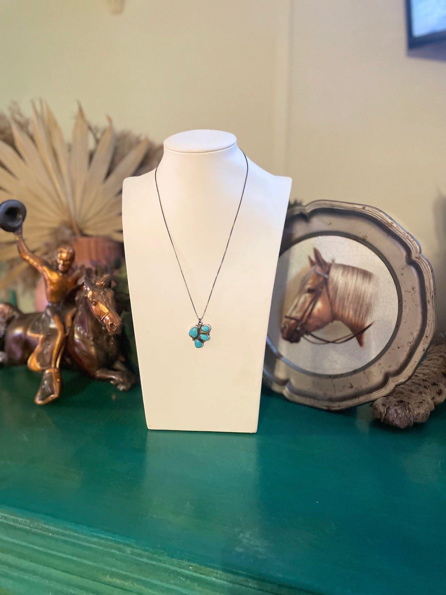 Kingman Half Cluster Necklace