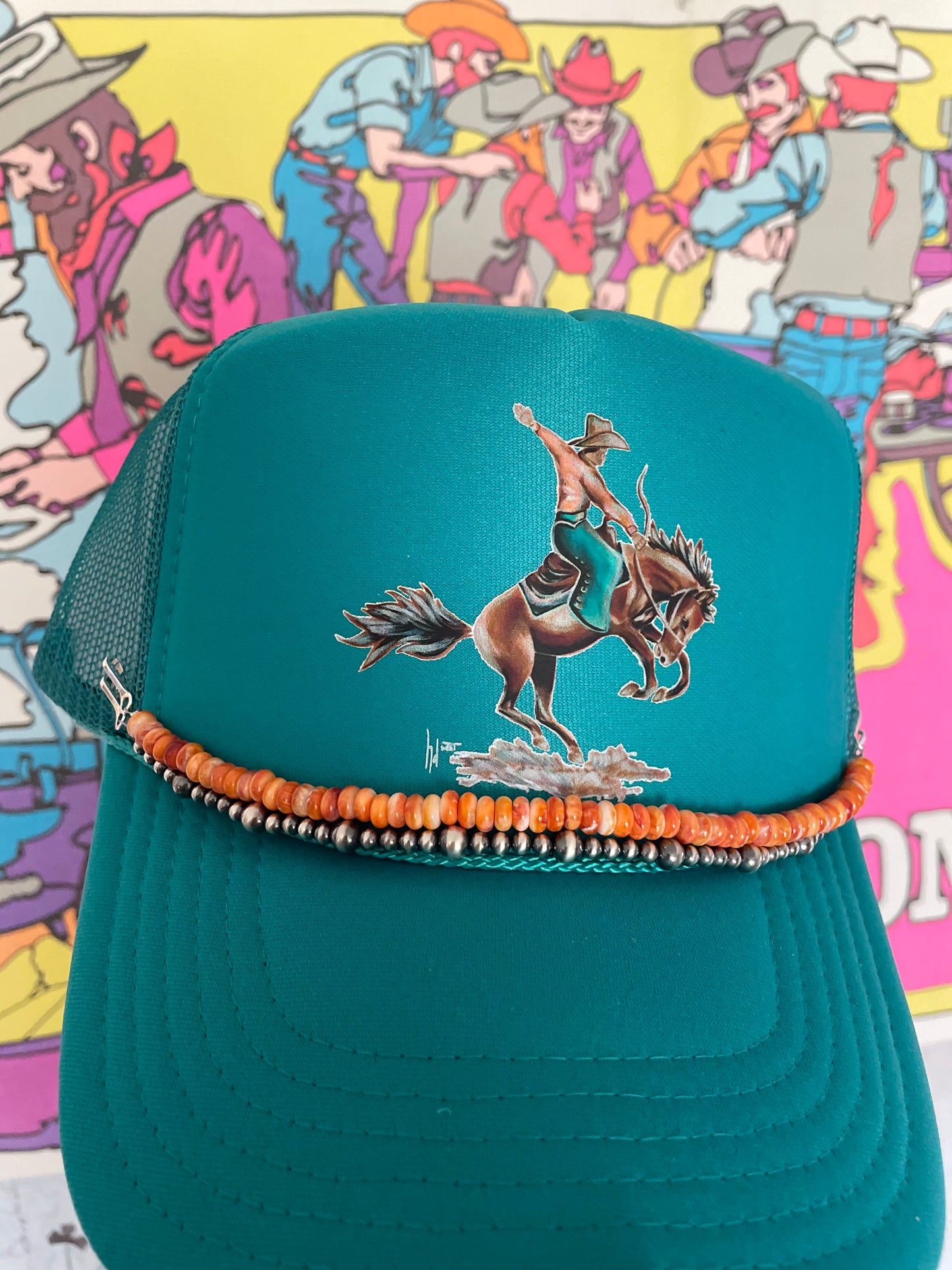 Orange Spiney Hat Band