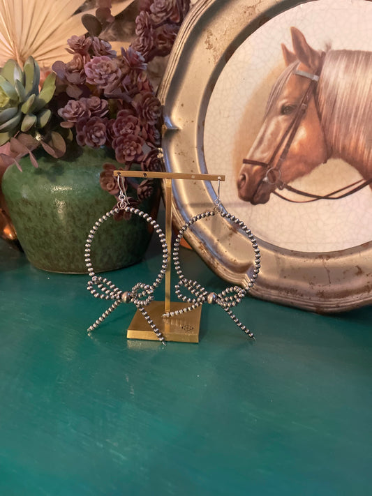 Navajo Bow Hoop Earrings