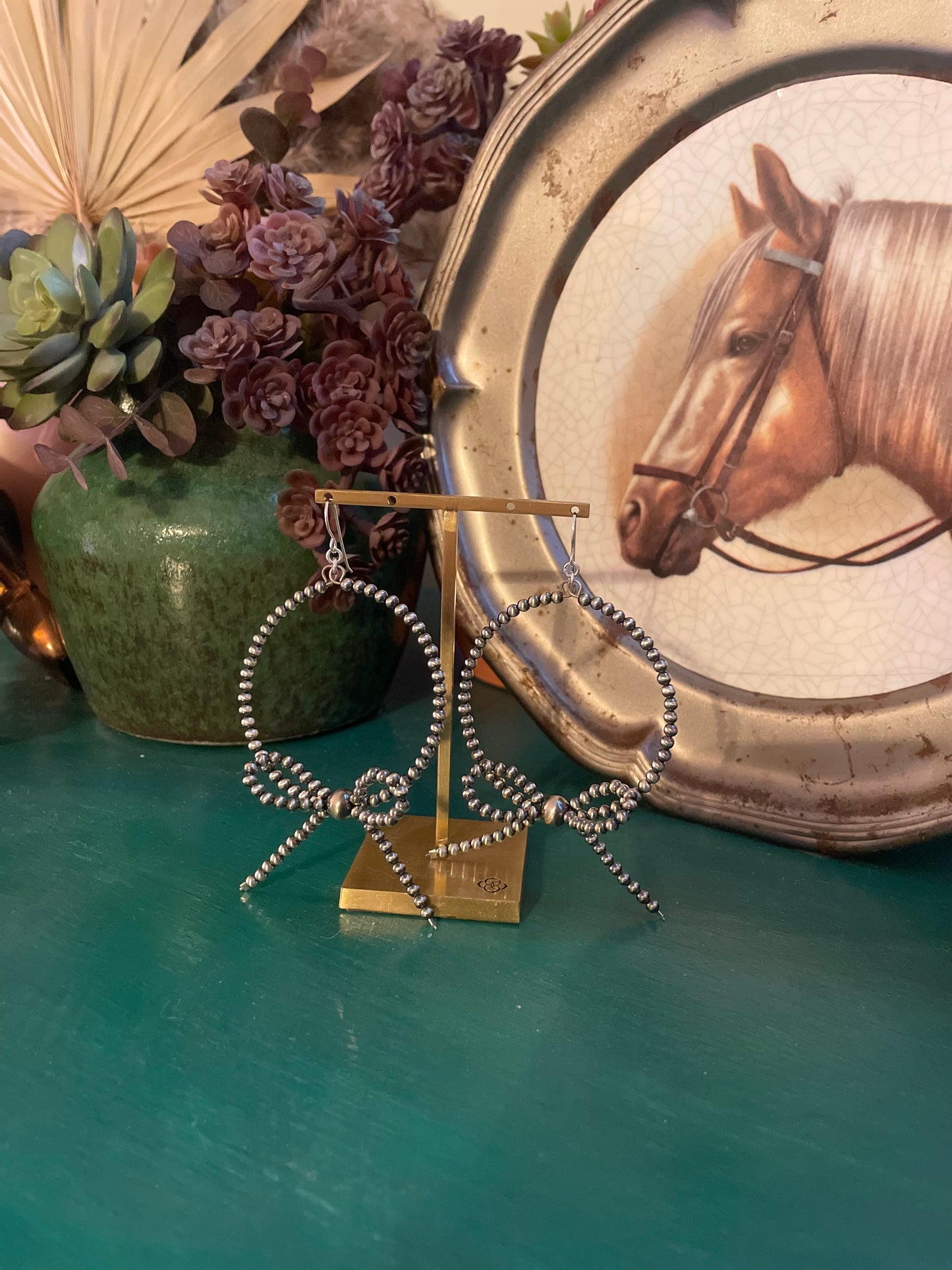 Navajo Bow Hoop Earrings