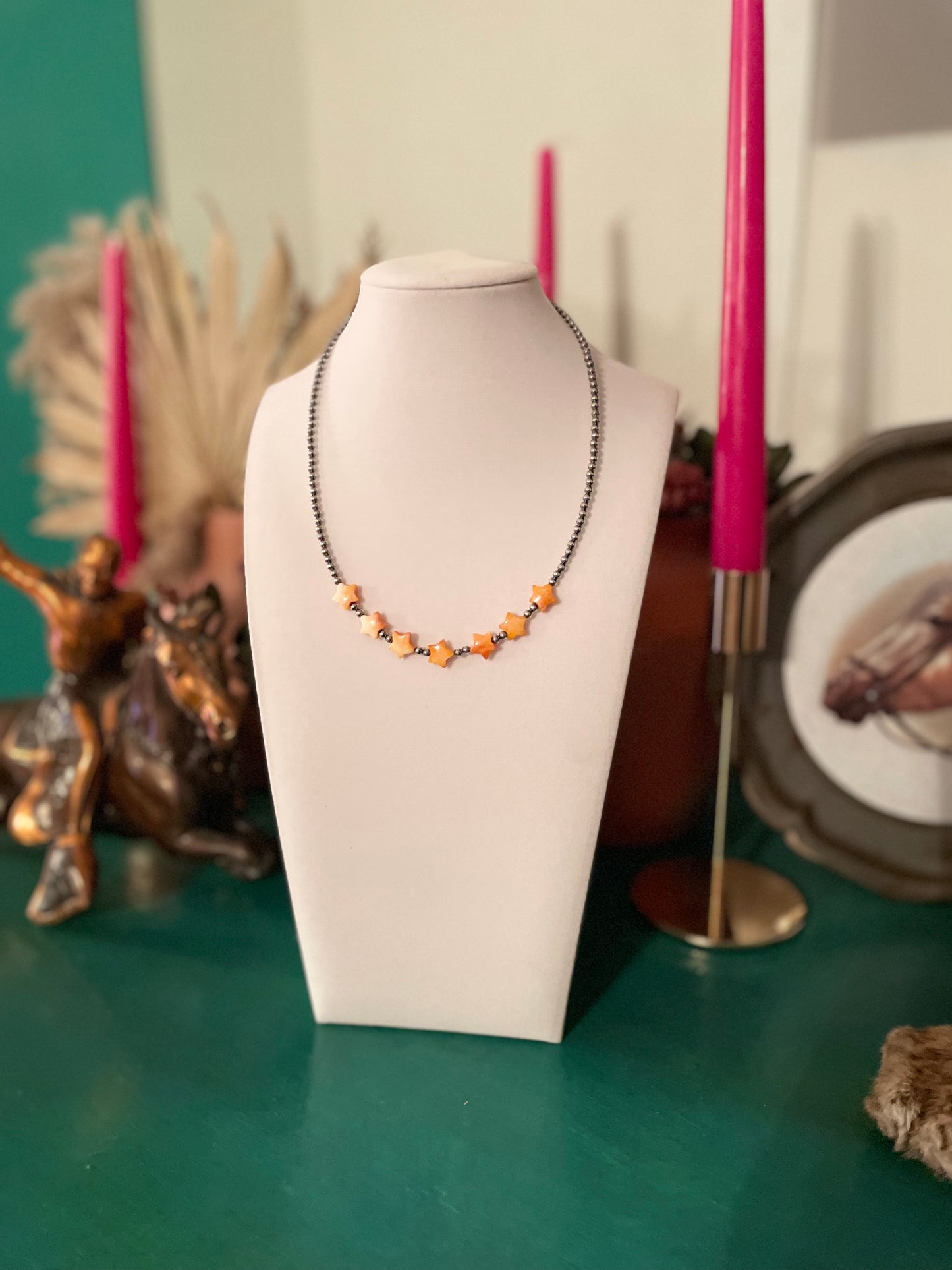 Spiney Oyster Star Necklace