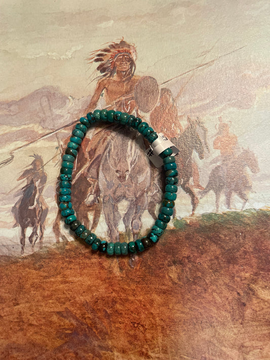 Tibetan Turquoise Stretchy Bracelet