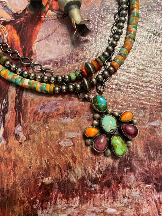 Multi Stone Necklace