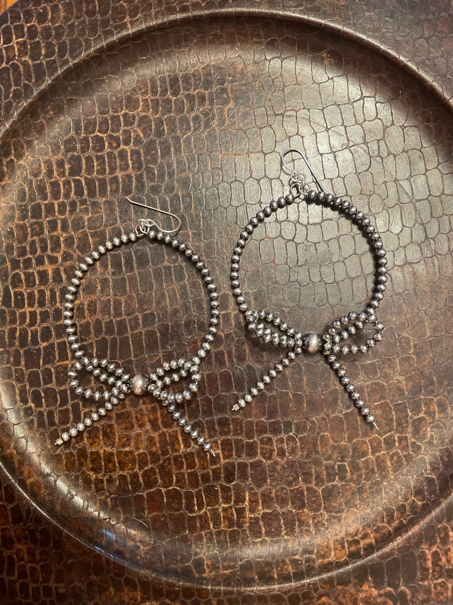 Navajo Bow Hoop Earrings
