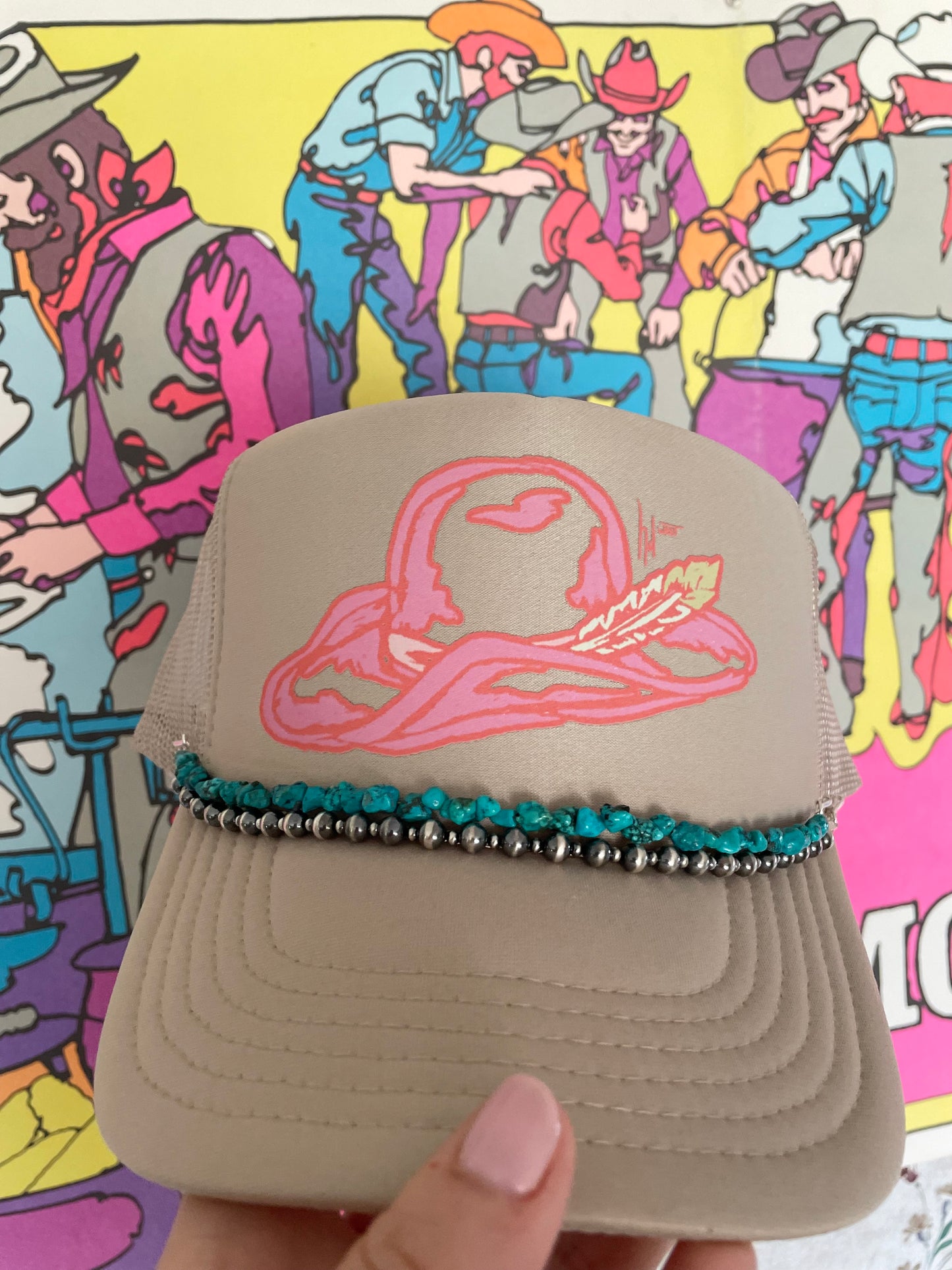 Sterling Silver Pearls Hat Band